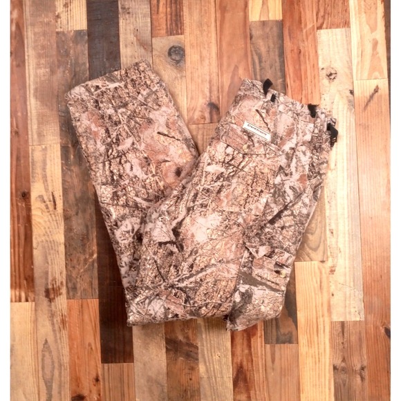 Grand Prairie Outfitters Other - Grand Prairie Outfitters Camo Cargo Hunting Pants Vintage Fleece Mens L Cotton